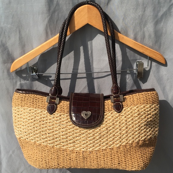 Brighton Woven Straw Shoulder Purse - Picture 2 of 8